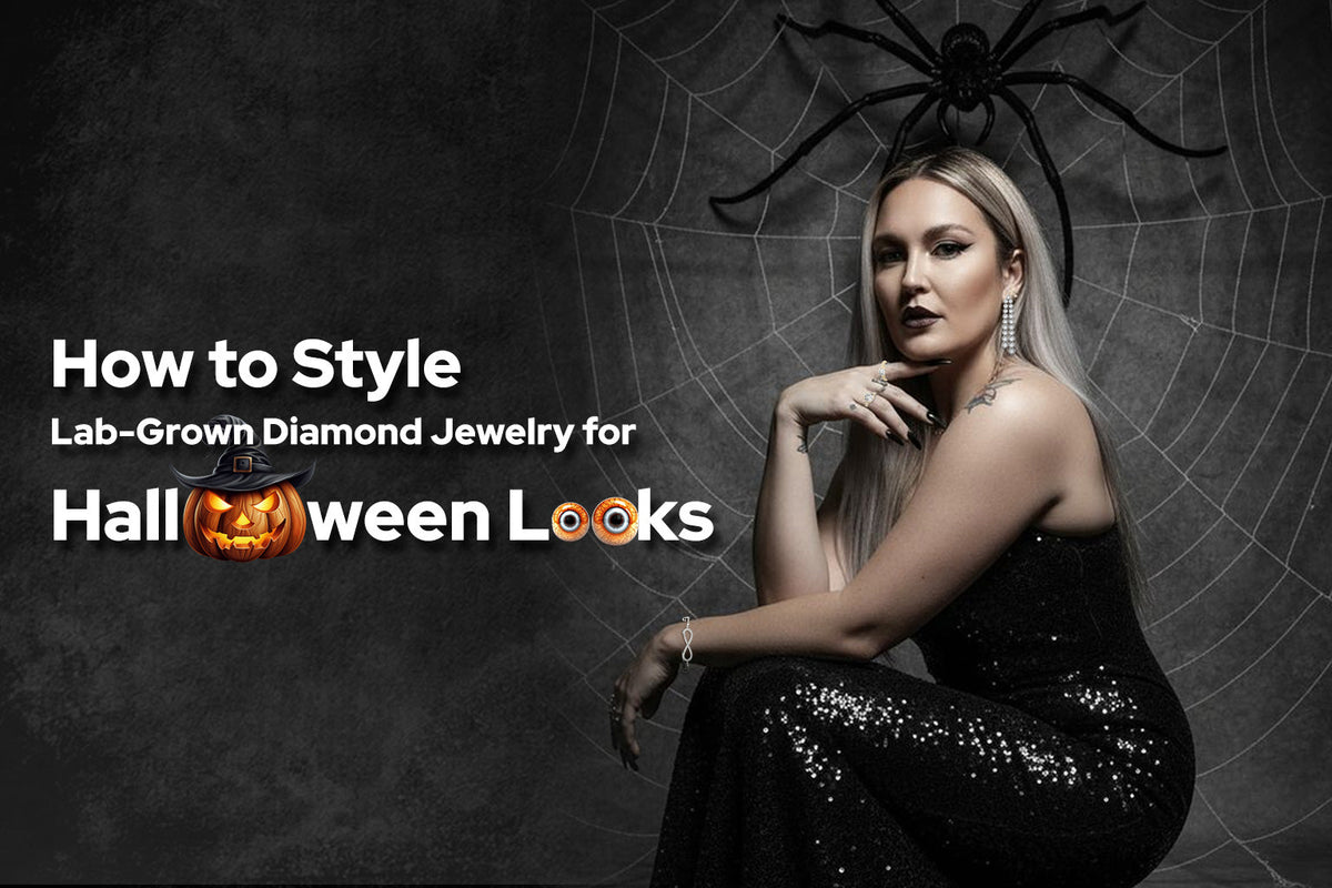 Lab grown diamond jewelry for halloween 