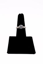 Load image into Gallery viewer, 14K White Gold Pave 1.23ct Round Cut Engagement Ring
