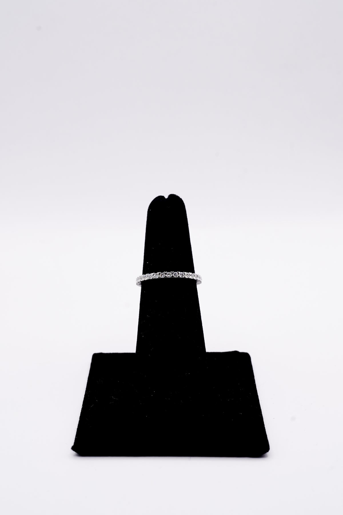 14k white gold diamond eternity band