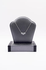 Load image into Gallery viewer, 14k White Gold 3 Diamond Pendant

