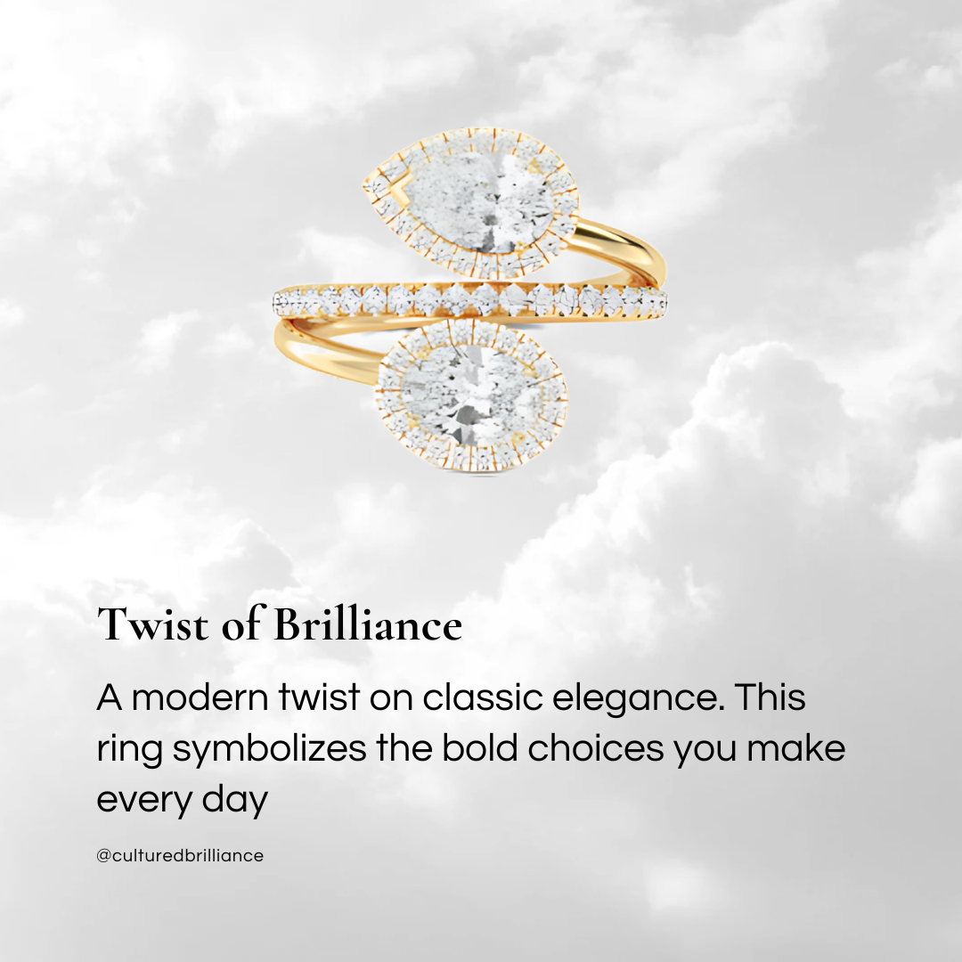 Twist of Brilliance Independence Ring