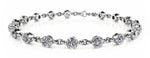 Load image into Gallery viewer, Link Single Prong Tennis Bracelet - 14Kt White - 1 CT - Lab Grown VS-SI1, E/F/G - 70595-1
