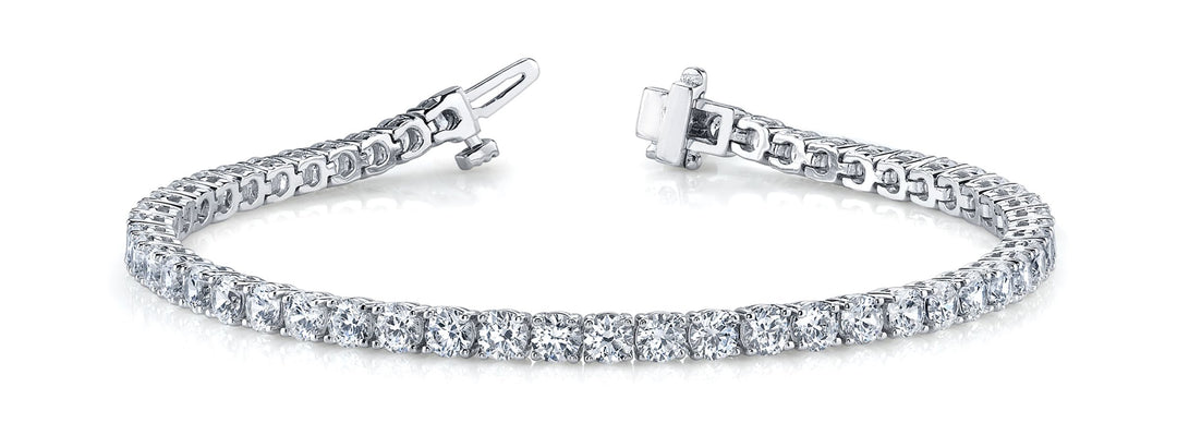 Classic Round Diamond Tennis Bracelet - 14Kt White - 2.5 CTW - Lab Grown VS-SI1, E/F/G - 70463-2.5